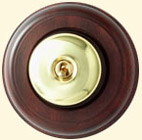 OB102 - One gang round Standen 2 way light switch