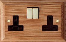SA23 - Albany twin 13A switched socket